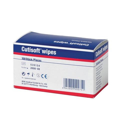 Cutisoft wipes Renseservietter 100 stk m/isopropanol